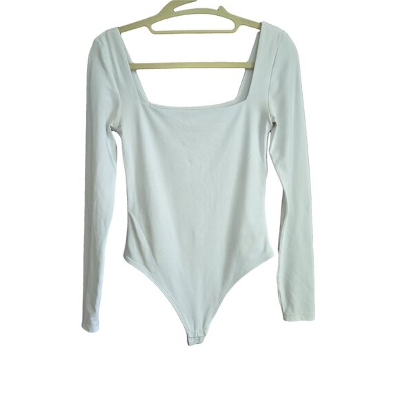 NWOT Aritzia BABATON CONTOUR Squareneck White Long Sleeve S - Picture 6 of 9